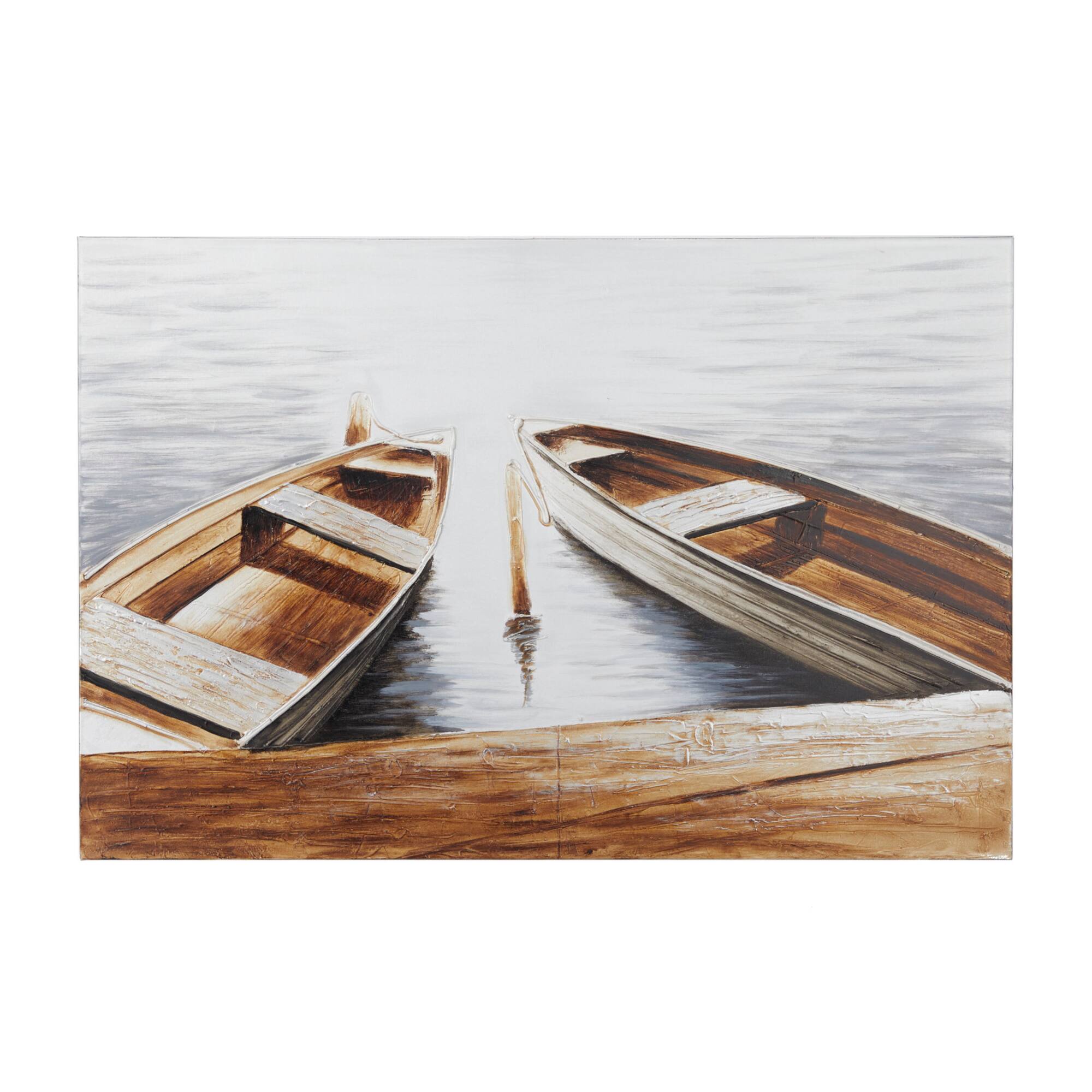Brown Fir Coastal Wall Art, 32" x 47" x 2"